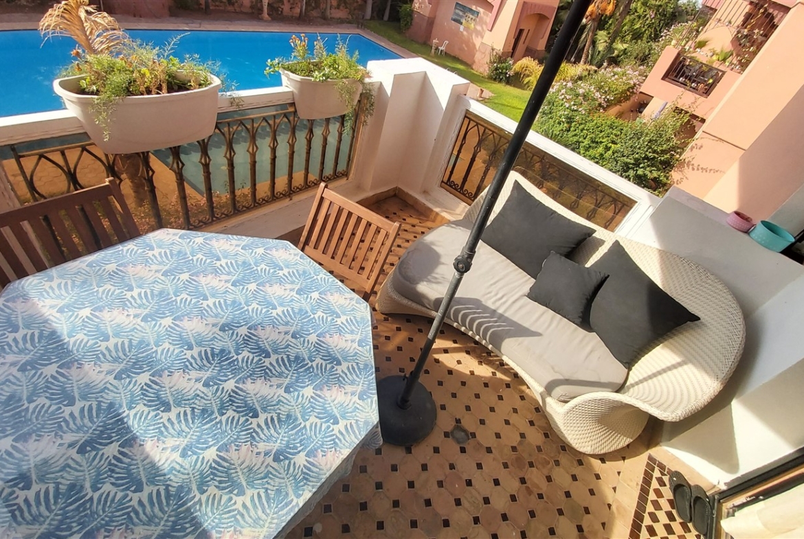 Appartement à Vendre Palmeraie Marrakech – 3 Chambres 161m², Piscine & Jardin (AP29) – photo 1