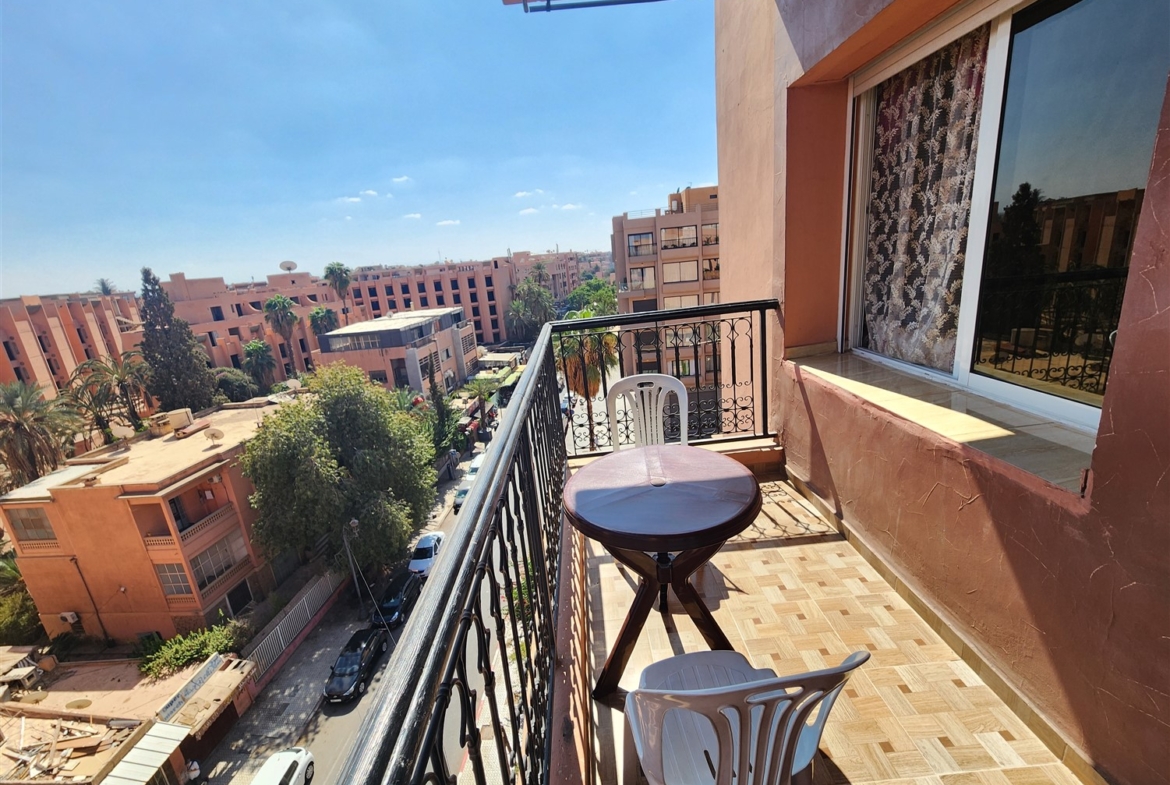 Appartement Penthouse à Vendre Hivernage Marrakech – 2 Chambres 87m², Balcon Plein Sud (AP35) – photo 1