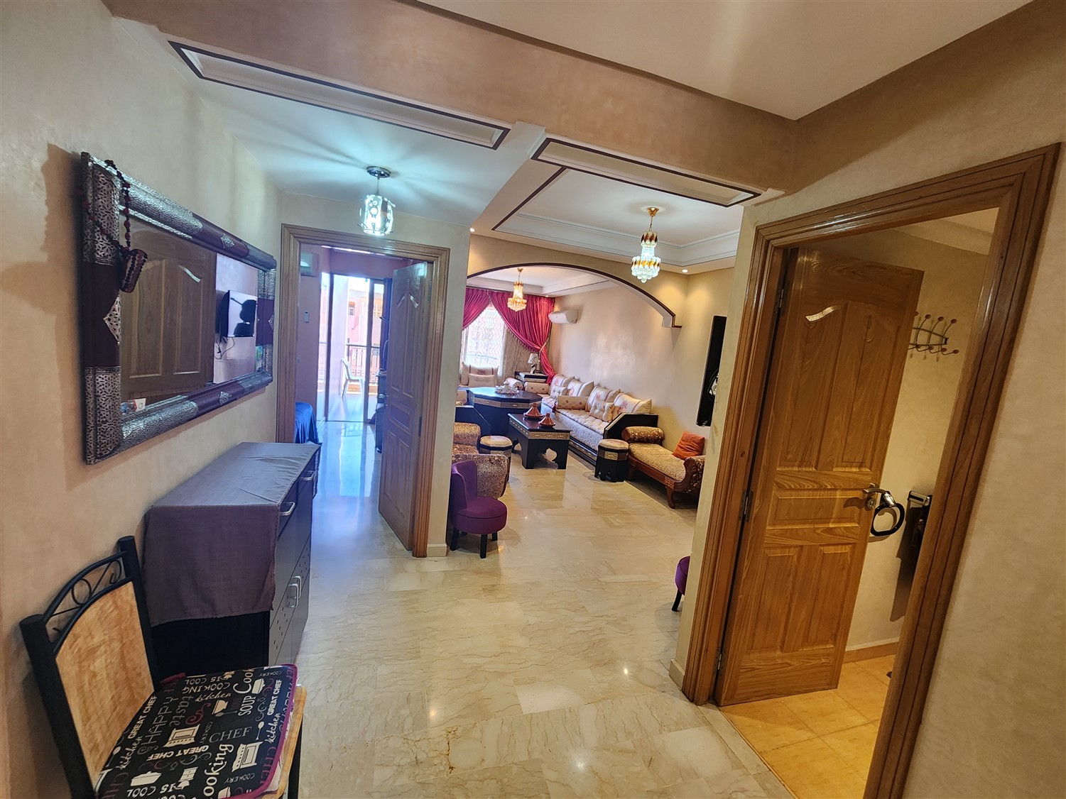 Appartement Penthouse à Vendre Hivernage Marrakech – 2 Chambres 87m², Balcon Plein Sud (AP35) – photo 4