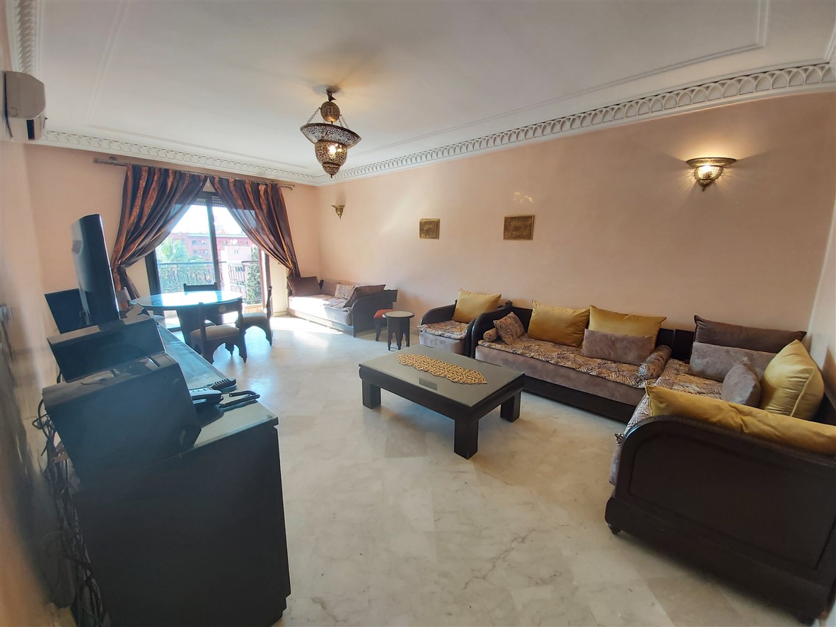 Appartement à Vendre Hivernage Marrakech – 2 Chambres 103m², Traversant, Dernier Étage, Balcon & Vue sur Verdure (AP15) – photo 5