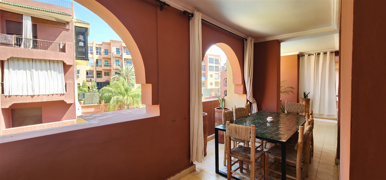 Appartement Luxe à Vendre Semlalia Marrakech – 2 Chambres 119m², Piscine, Vue Verdure & Design (AP36) – photo 5