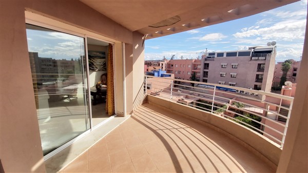 Appartement à Vendre Hivernage Marrakech – 3 Chambres 124m², Penthouse, 3 Façades, Terrasse 12m² (AP6)