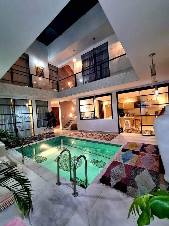 Riad Luxe Contemporain à Vendre Sidi Mimoune Médina Marrakech – 7 Suites, Jacuzzi & Vue 360° (RY29)