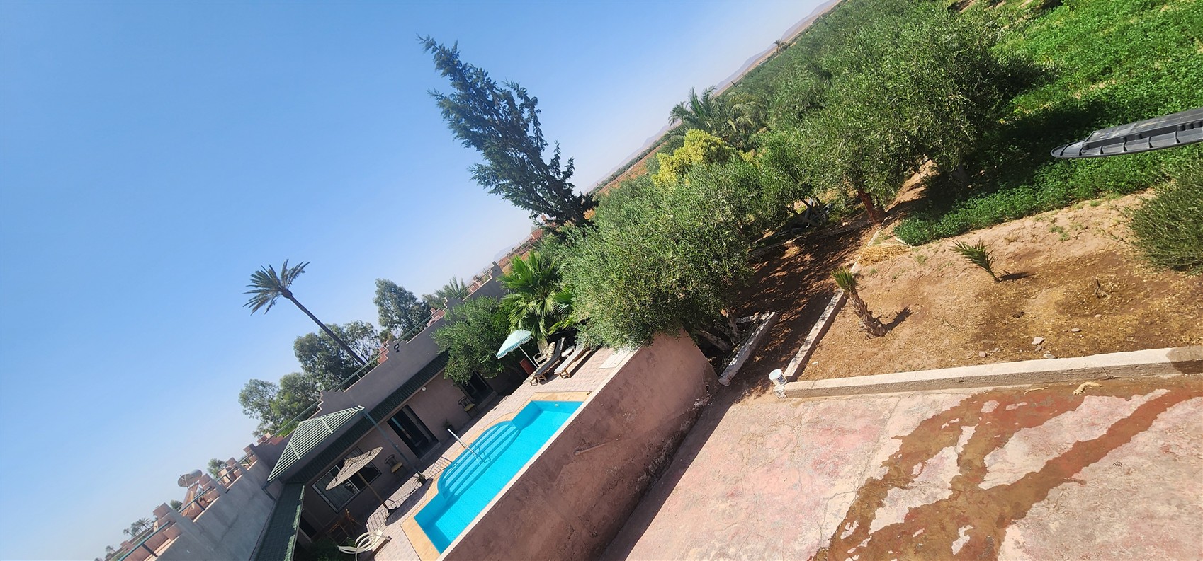 Villa à Vendre Route de Fès Marrakech – Plain-Pied 7 Chambres, Terrain 1 Ha, Piscine (VFE10) – photo 3