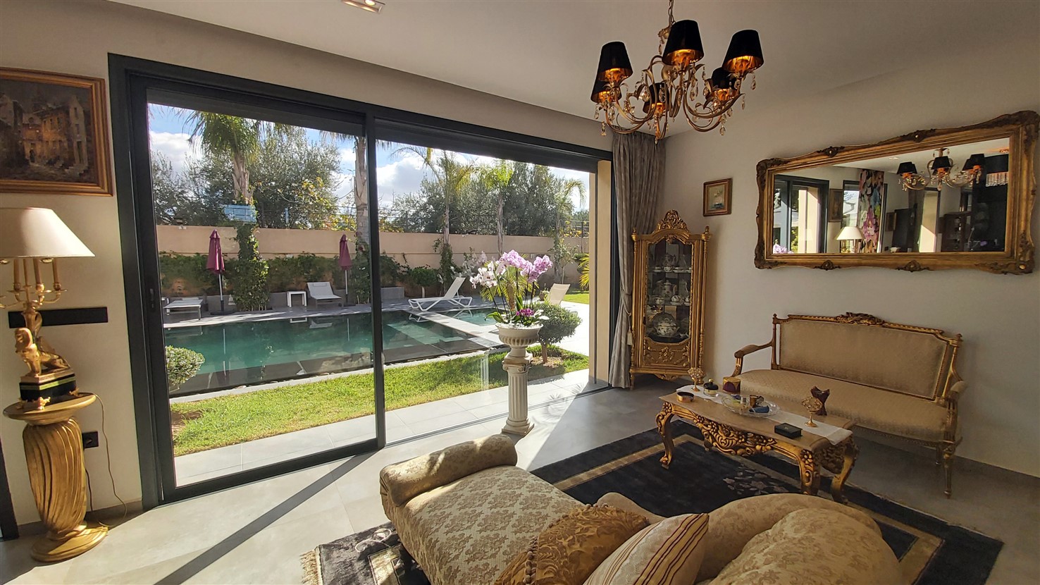 Villa luxe Route de Fès Marrakech – 650m², 5 suites, design contemporain (VFE6) – photo 19